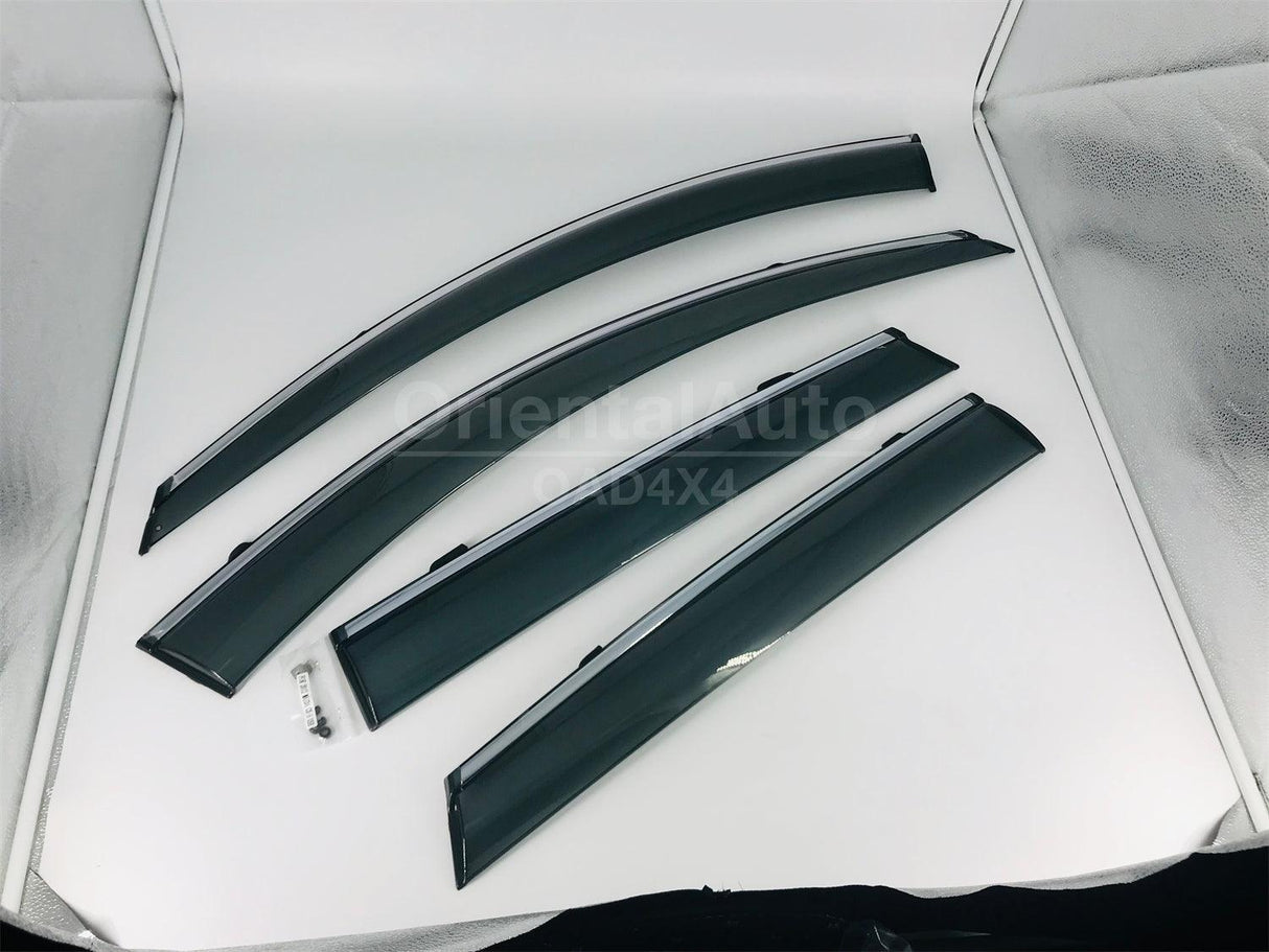 Chrome Edge Weather Shields for Mazda CX5 CX-5 2012-2017