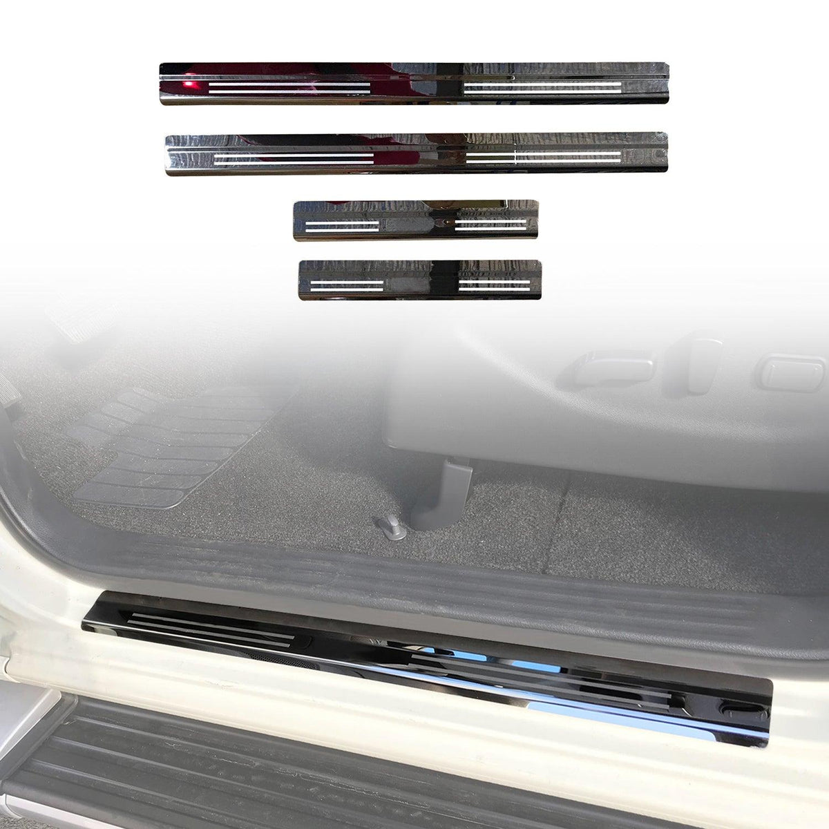 Stainless Door Sill Protector for Nissan Navara NP300 D23 Dual Cab 201 ...
