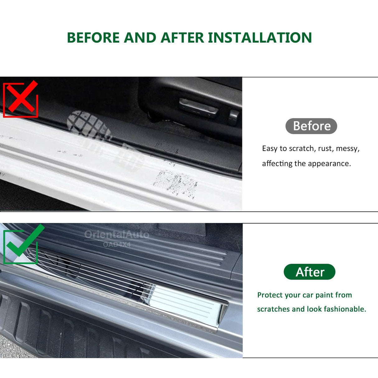 Stainless Door Sill Protector for Volkswagen Amarok Next-Gen Dual Cab NF Series 2023-Onwards MY23