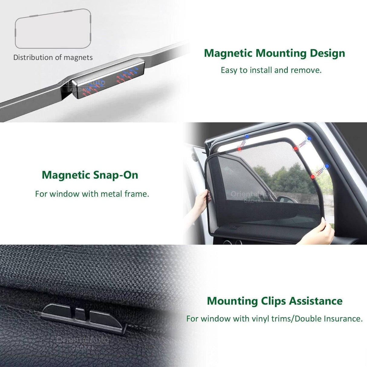 Magnetic Window Sun Shade for Mercedes-Benz GLC-Class X253 2015-2022