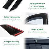 Injection Weather Shields for Mitsubishi Pajero Sport 2015-Onwards