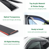 Stainless Edge Weather Shields for Mazda 3 Hatch BM BN 2013-2019