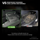 Injection 5D Car Floor Mats for Ford Ranger PX/PX2/PX3 Single / Extra Cab 2011-2022