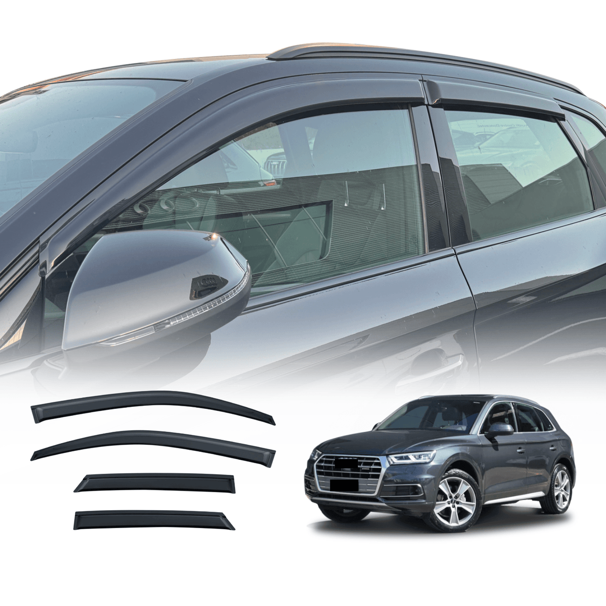 Luxury Weather Shields for Audi Q5 FY Series 2017-Onwards