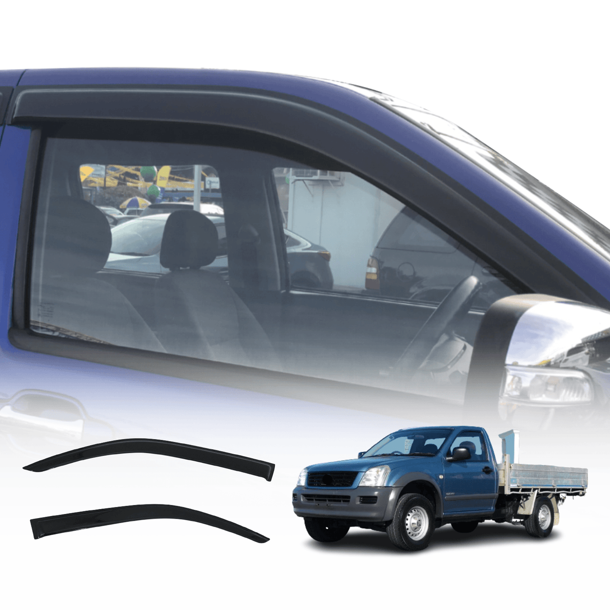Luxury Weather Shields for Holden Rodeo 2003-2008 2PCS