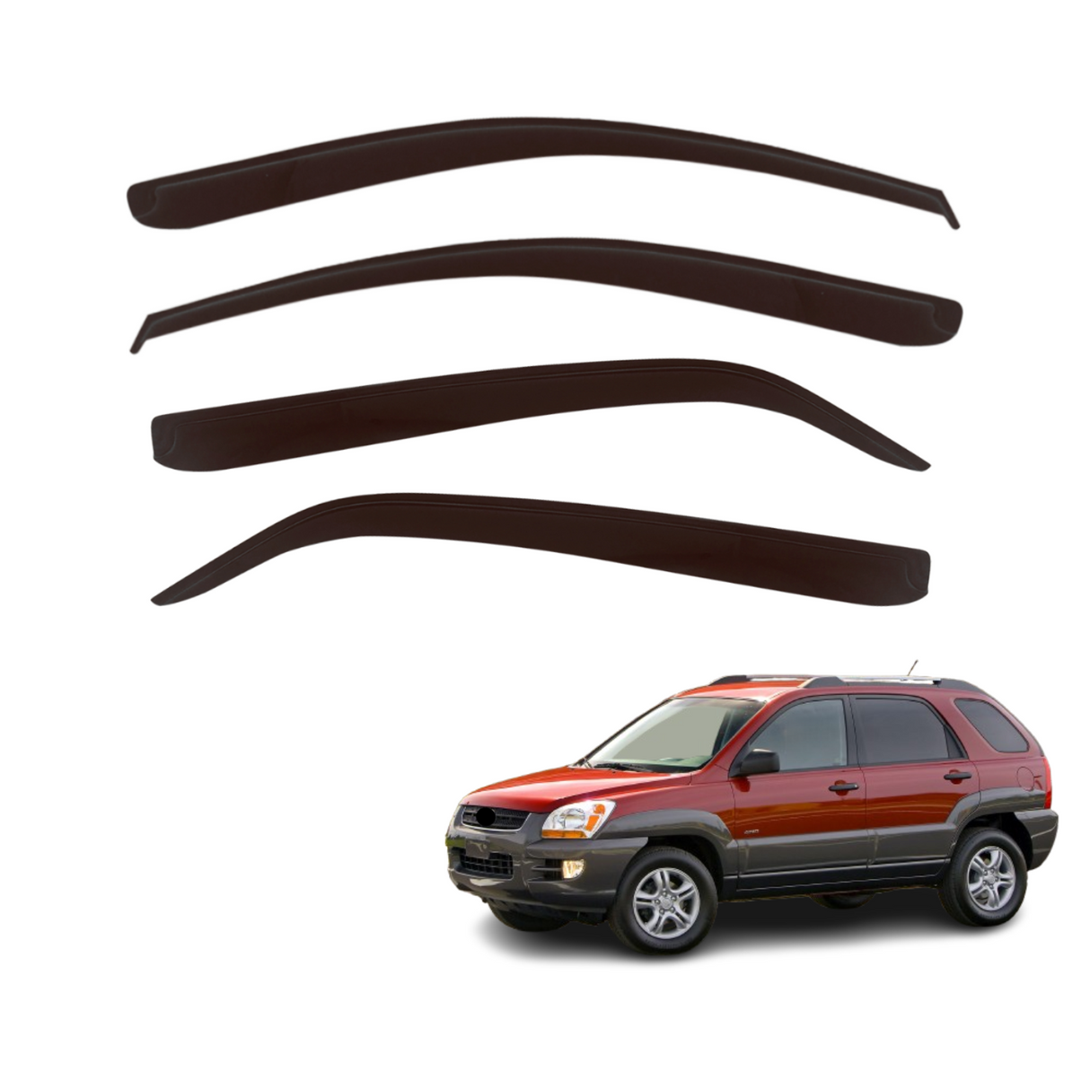 Weather Shields for KIA Sportage KM Series 2005-2010