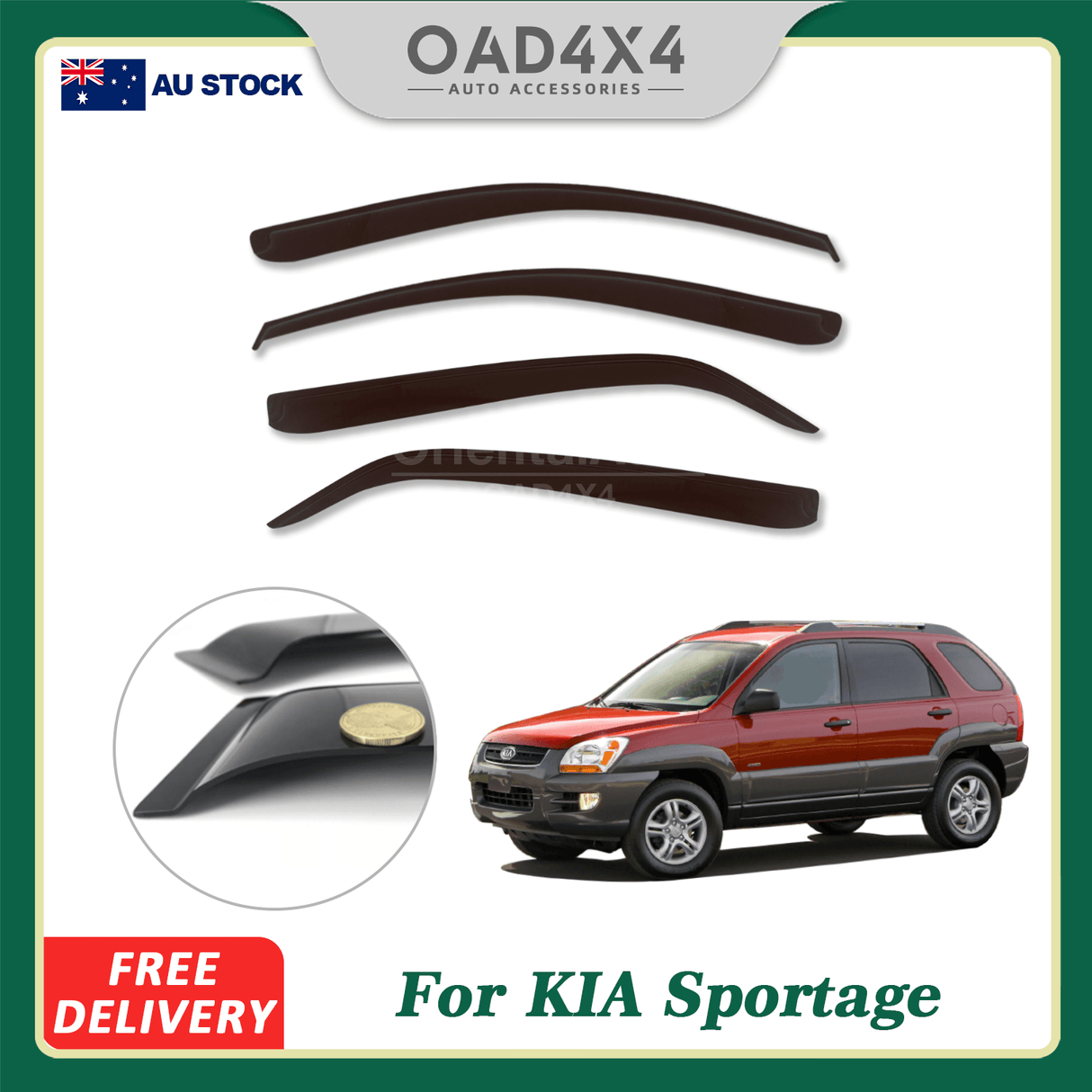 Weather Shields for KIA Sportage KM Series 2005-2010
