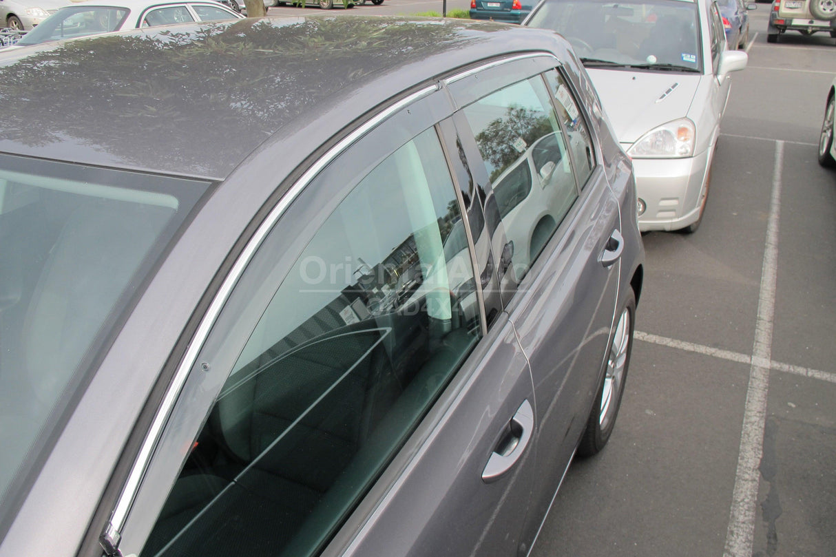 Chrome Edge Weather Shields for Volkswagen Golf 6th 2009-2013 MK6