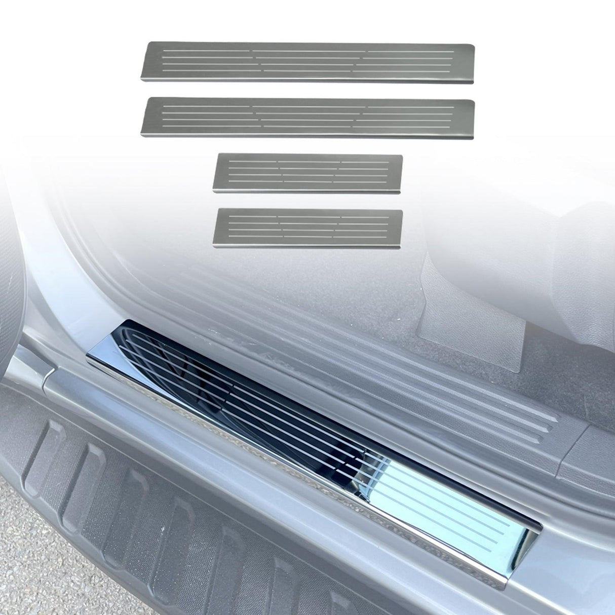 Stainless Door Sill Protector for Volkswagen Amarok Next-Gen Dual Cab NF Series 2023-Onwards MY23