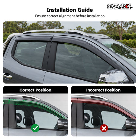 Luxury Weather Shields for LDV T60 2017-Onwards