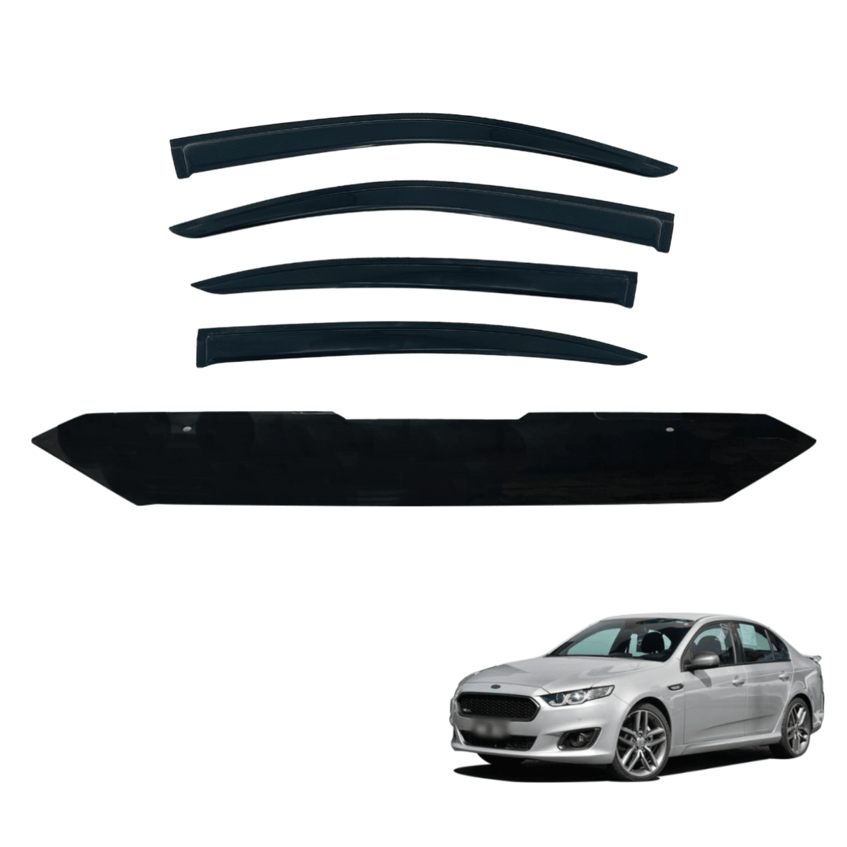 Bonnet Protector & Luxury Weather Shields for Ford Falcon FG-X 2014-2016
