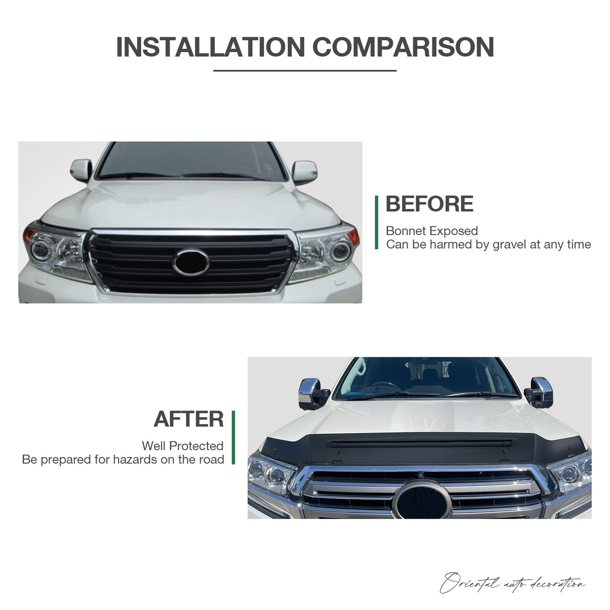 Bonnet Protector for Toyota Land Cruiser 200 2007-2015