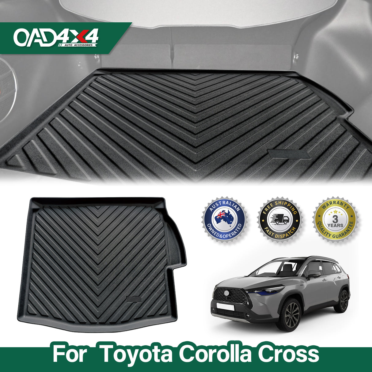 Boot Liner for Toyota Corolla Cross Hybrid 2022-Onwards