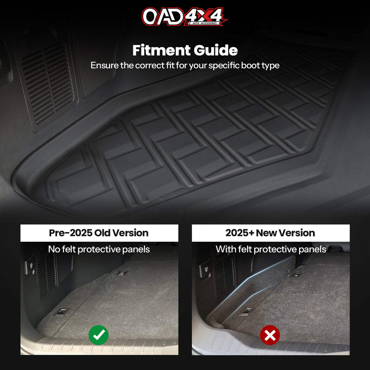 Boot Liner for Toyota Land Cruiser 300 Series 5 Seater 2021-2025