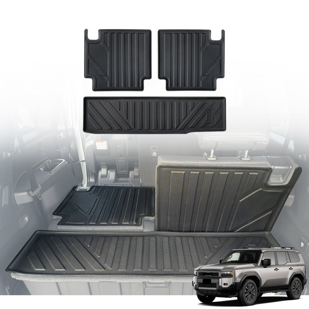 Boot Liner Kick Mat for Toyota Land Cruiser Prado 250 LC250 2024-Onwards