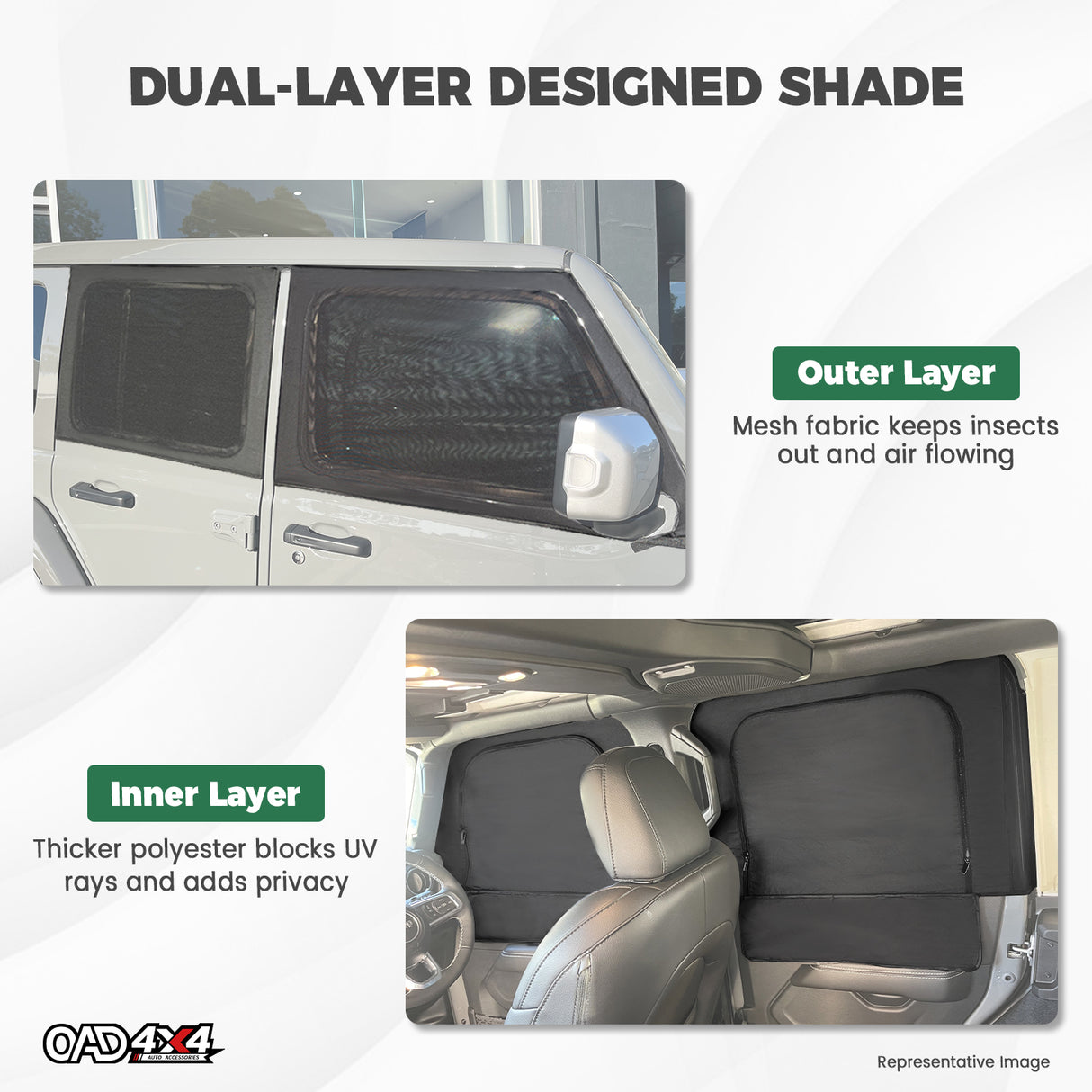 Car Window Sox Sun Shade for Toyota RAV4 2019-Onwards