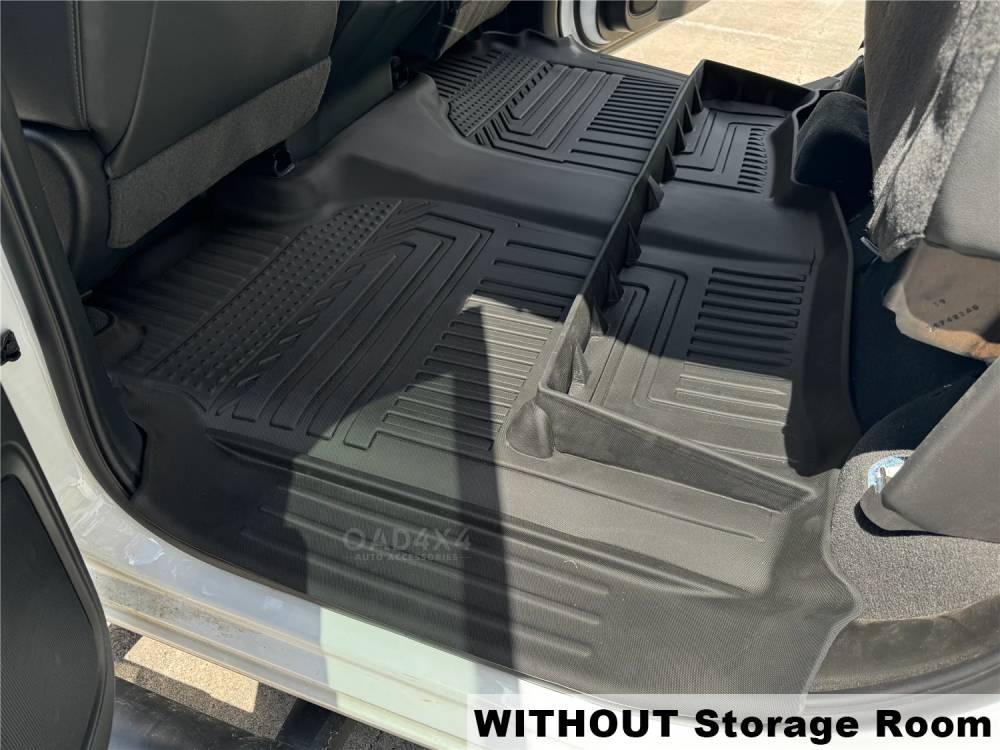 5D TPE Car Floor Mats for Chevrolet Silverado 1500 T1 Series 2020-Onwards
