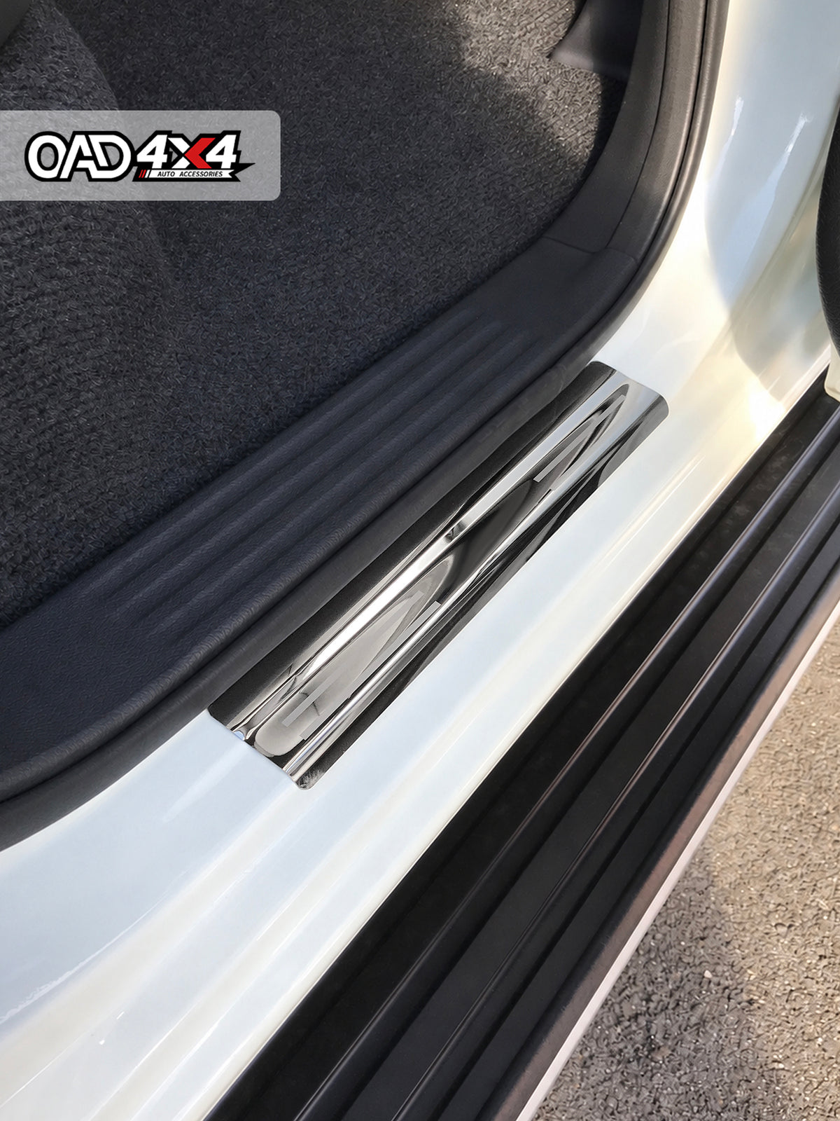 Stainless Steel Door Sill Protector for Nissan Navara NP300 D23 Dual Cab 2015-2025