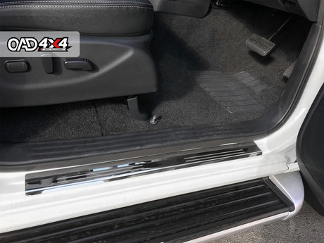 Stainless Steel Door Sill Protector for Nissan Navara NP300 D23 Dual Cab 2015-2025