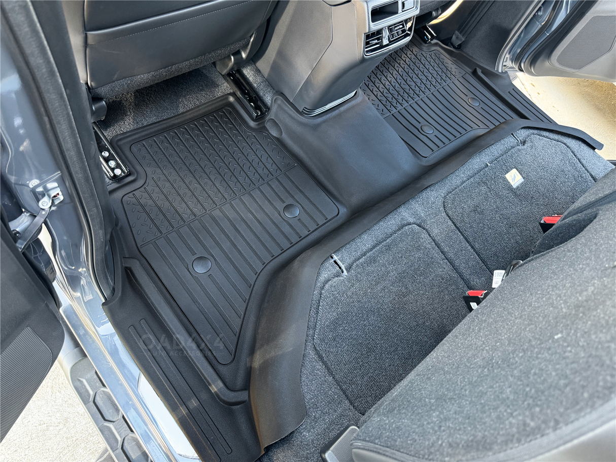 Injection Floor Mats & Door Sill Protector for Mazda BT-50 BT50 Dual Cab 2020-Onwards