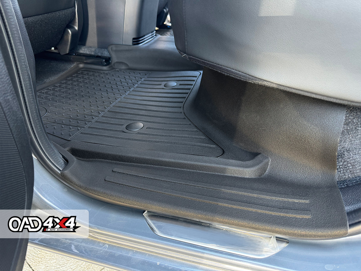 Injection Floor Mats & Door Sill Protector for ISUZU D-MAX Dual Cab 2020-Onwards