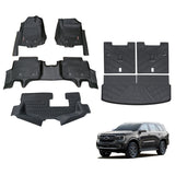 Injection 7D TPE Car Floor Mats for Ford Everest Next-Gen 2022-Onwards
