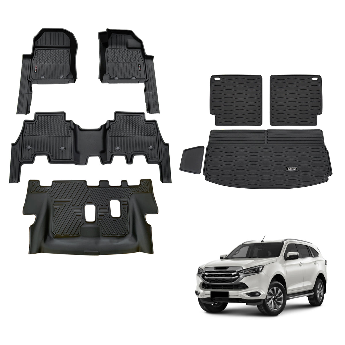 Injection 7D TPE Car Floor Mats for ISUZU MU-X MUX 2021-Onwards