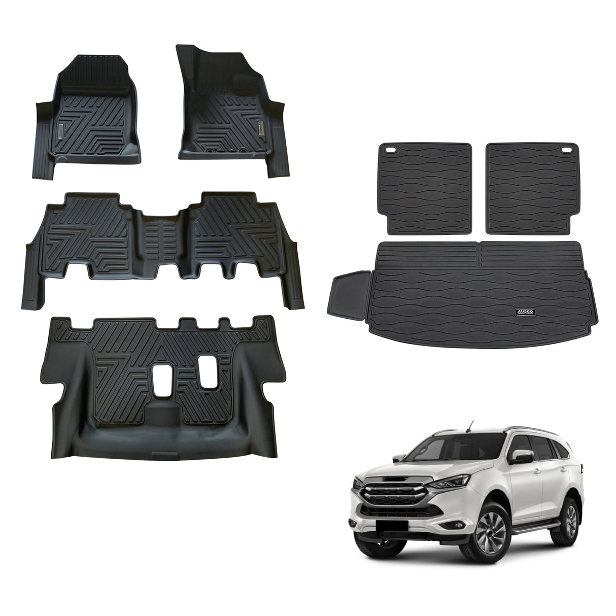 5D TPE Car Floor Mats for ISUZU MU-X MUX 2021-Onwards