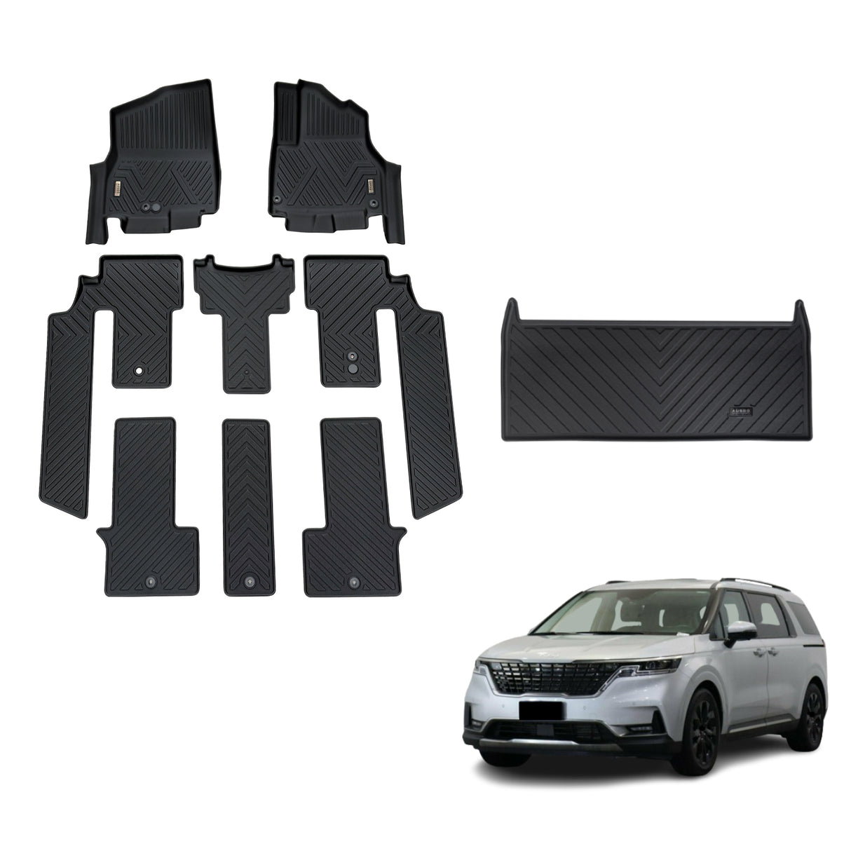 Pre-order 5D TPE Car Floor Mats for KIA Carnival KA4 Series 2020-Onwards