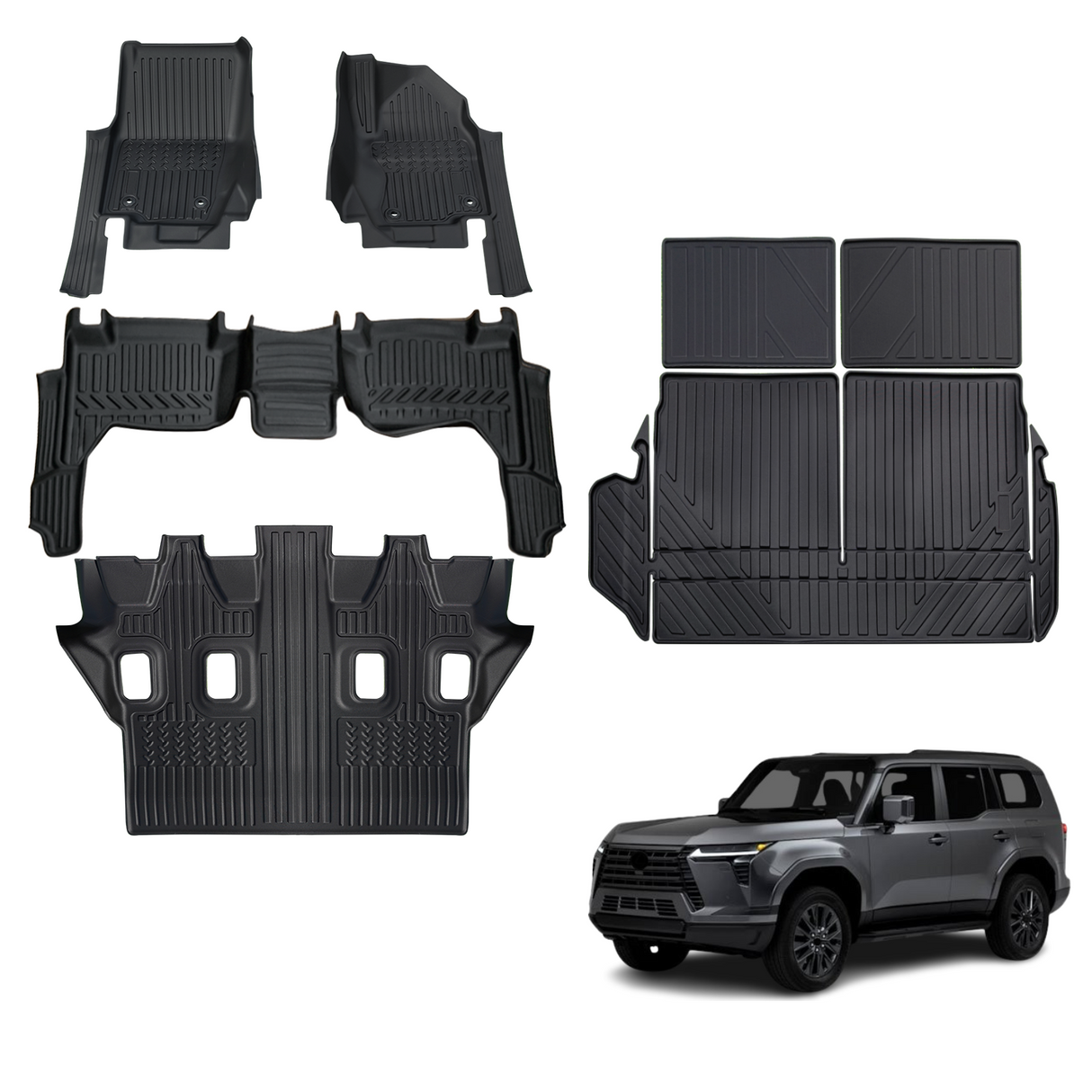 7D TPE Car Floor Mats for Lexus GX550 2024-Onwards