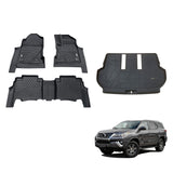 5D TPE Car Floor Mats for Toyota Fortuner 2015-Onwards