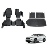 5D TPE Car Floor Mats for Toyota Kluger 2021-Onwards