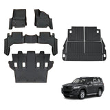 5D TPE Car Floor Mats for Toyota Land Cruiser 300 2021-Onwards