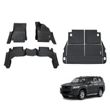 5D TPE Car Floor Mats for Toyota Land Cruiser 300 2021-Onwards