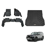5D TPE Car Floor Mats for Toyota Land Cruiser 300 2021-Onwards