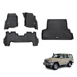 5D TPE Car Floor Mats for Toyota Land Cruiser 76 2012-2023