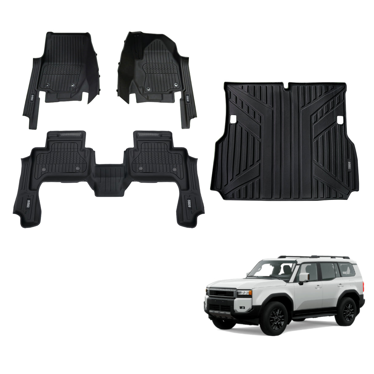 Injection 7D Car Floor Mats for Toyota Land Cruiser Prado 250 LC250 2024-Onwards
