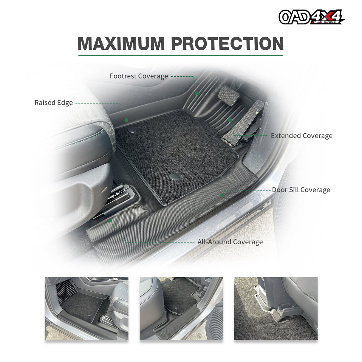 5D Double-Layer Car Floor Mats for BYD Sealion 6 2024-Onwards