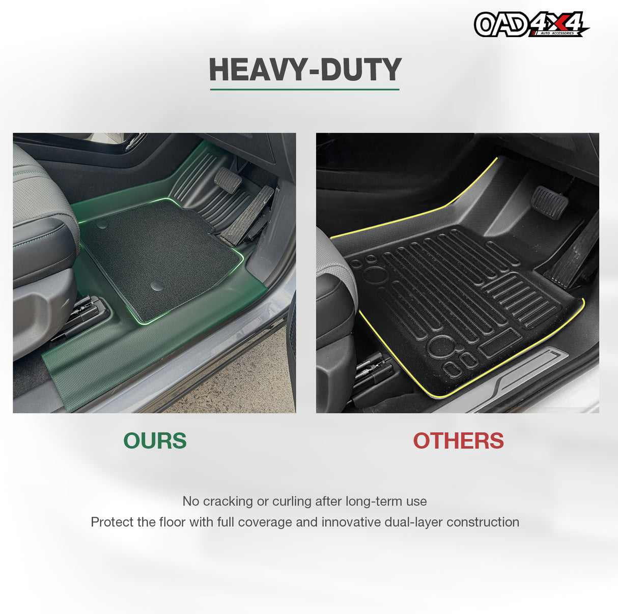 5D Double-Layer Car Floor Mats for BYD Sealion 6 2024-Onwards