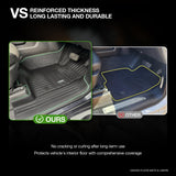 5D TPE Car Floor Mats for Chevrolet Silverado 1500 T1 Series 2020-Onwards