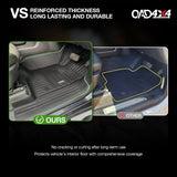 5D TPE Car Floor Mats for Chevrolet Silverado HD T1 Series 2021-Onwards