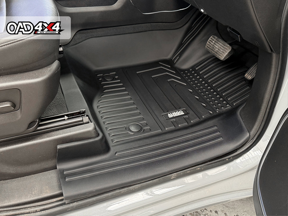 5D TPE Car Floor Mats for Chevrolet Silverado HD T1 Series 2021-Onwards