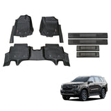 Injection Floor Mats & Door Sill Protector for Ford Everest Next-Gen 2022-Onwards
