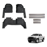 Injection Floor Mats & Door Sill Protector for ISUZU D-MAX Dual Cab 2020-Onwards
