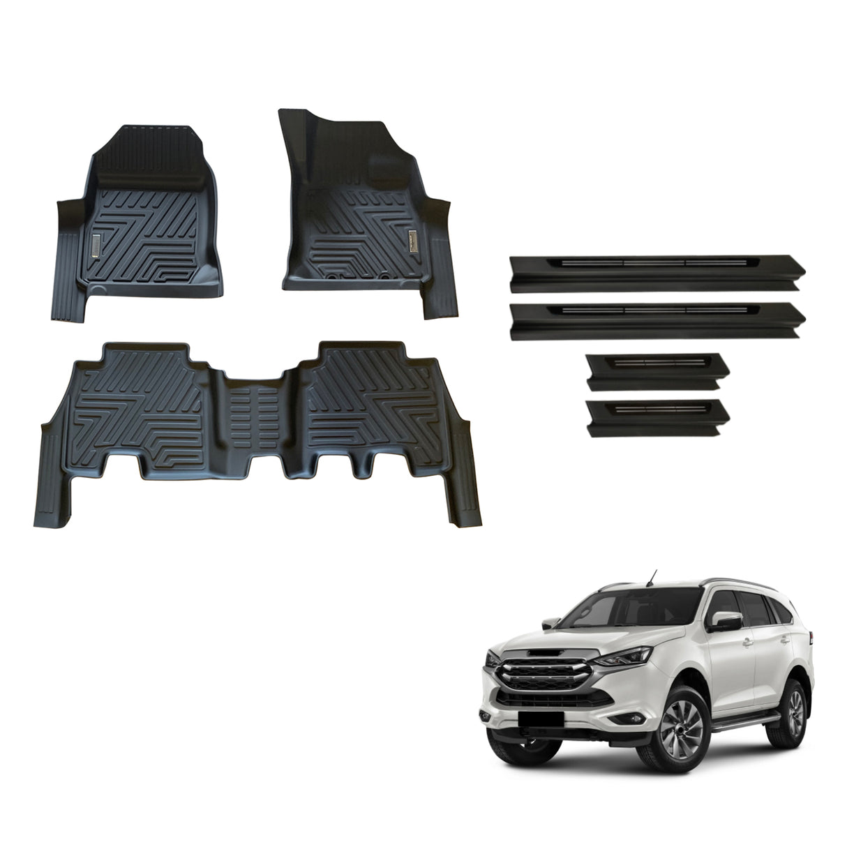 Floor Mats & Door Sill Protector for ISUZU MU-X 2021-Onwards