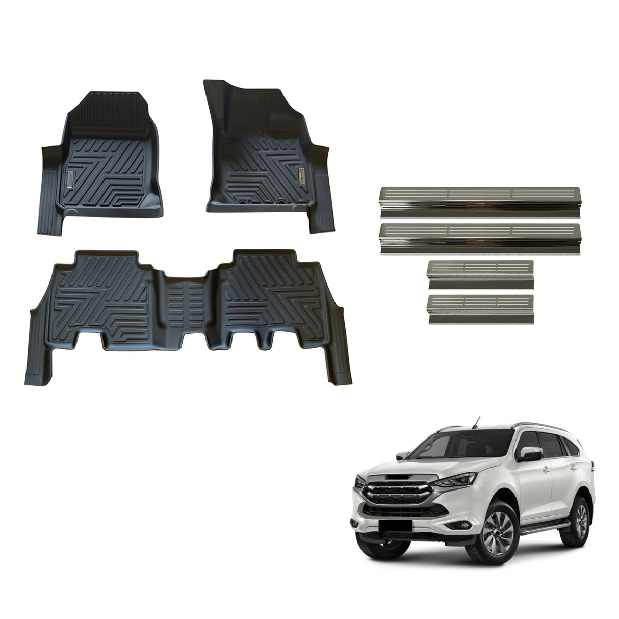 Floor Mats & Door Sill Protector for ISUZU MU-X 2021-Onwards