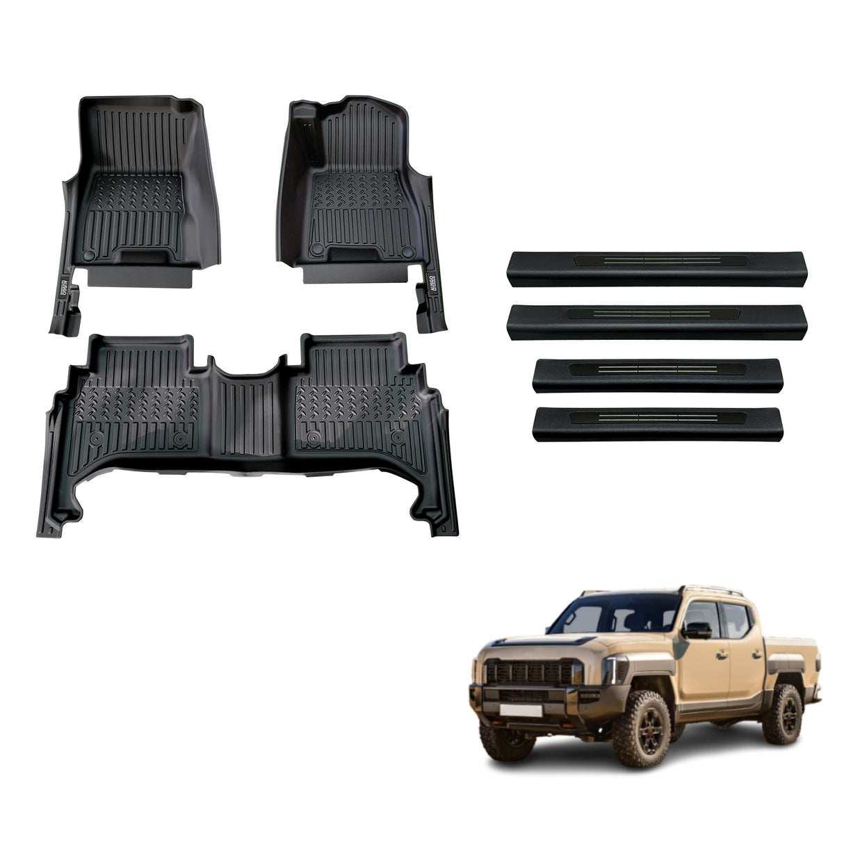 Floor Mats & Door Sill Protector for KIA Tasman 2025-Onwards