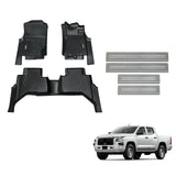 Floor Mats & Door Sill Protector for Mitsubishi Triton MV All-New Dual Cab 2024-Onwards