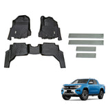 Floor Mats & Door Sill Protector for Volkswagen Amarok NF Series Dual Cab 2023-Onwards