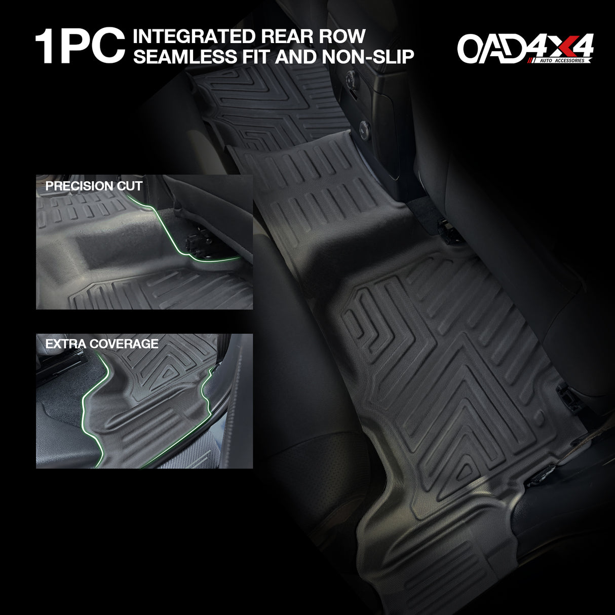 5D TPE Car Floor Mats for Ford Everest UA / UA II 2015-2022